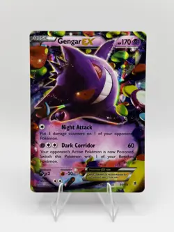 Pokemon Gengar EX TCG Holo Rare Card XY Phantom Forces 34/119 - Image 1