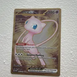Pokemon Mew ex Metal Card 205/165 SV 151 Full Art Secret Rare Holo EX - Image 1