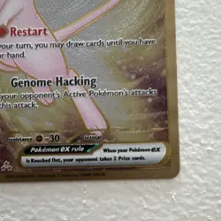 Pokemon Mew ex Metal Card 205/165 SV 151 Full Art Secret Rare Holo EX - Image 3