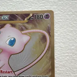 Pokemon Mew ex Metal Card 205/165 SV 151 Full Art Secret Rare Holo EX - Image 4