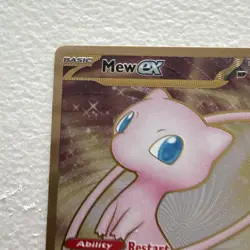 Pokemon Mew ex Metal Card 205/165 SV 151 Full Art Secret Rare Holo EX - Image 5