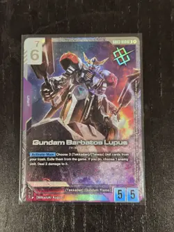 Gundam Barbatos Lupus Newtype Challenge Winner Promo Card TCG GD03-050 English - Image 1