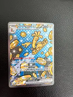 Pokemon Gholdengo EX TCG Prismatic Evolutions Card 164/131 NM Condition - Image 1