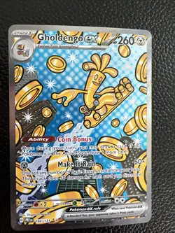 Pokemon Gholdengo EX TCG Prismatic Evolutions Card 164/131 NM Condition - Image 3