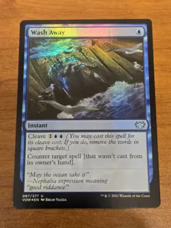 MTG Innistrad Crimson Vow - Wash Away - VOW 87 - FOIL - Image 1