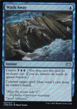 MTG Innistrad Crimson Vow - Wash Away - VOW 87 - FOIL - Image 2