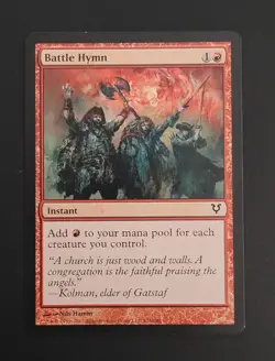 Battle Hymn 128 Common Avacyn Restored Magic: The Gathering Moderately Played - Image 2