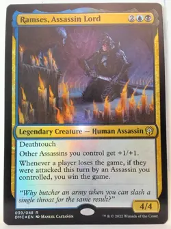 Ramses Assassin Lord Foil Dominaria Commander NM 039 MTG - Image 1