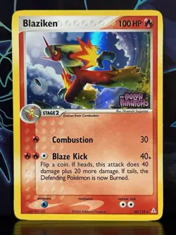 Pokemon TCG: Blaziken #20/110 - EX Holon Phantoms Reverse Holo (2006) - Image 1