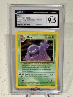 2002 Pokemon Muk 16/110 Legendary Collection Rare Holo CGC 9.5 MINT+ - Image 1