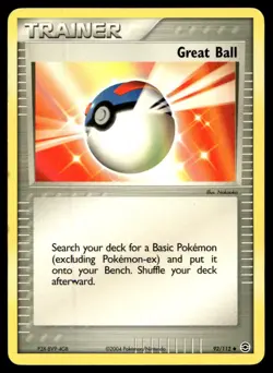 EX-NM FireRed & LeafGreen Great Ball Uncommon 92/112 2004 Pokemon TCG - Image 1