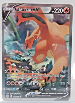 Pokemon TCG Charizard V Alt Art Rare SWSH Brilliant Stars 154/172 NM - Image 2