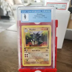 Rhydon 45/64 1st edition CGC 9 - Pokemon Jungle 1999 - Image 1