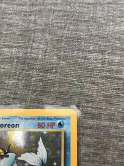 Pokemon TCG Jungle Vaporeon 12/64 Holo Rare Unlimited 80 HP EN Stage 1 - Image 4