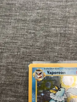 Pokemon TCG Jungle Vaporeon 12/64 Holo Rare Unlimited 80 HP EN Stage 1 - Image 5