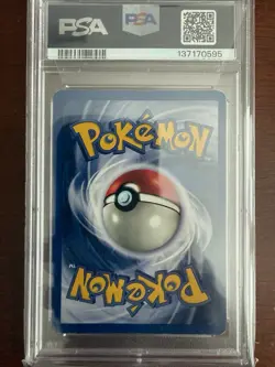 Pokemon Hitmonchan Base Set Shadowless 1st Edition Holo Rare #7 PSA 4 - Image 2