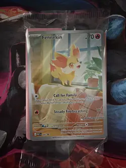 SEALED Fennekin 080 | Pokemon Center Stamped | Chaos Rising Promo | English TCG - Image 1