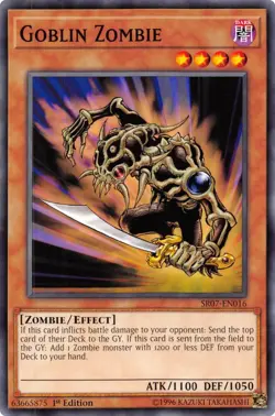 Goblin Zombie SR07-EN016 Structure Deck: Zombie Horde Yu-Gi-Oh 1st Edition NM/M - Image 1