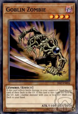 Goblin Zombie SR07-EN016 Structure Deck: Zombie Horde Yu-Gi-Oh 1st Edition NM/M - Image 2