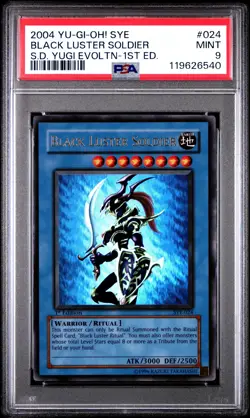 2004 SYE YU-GI-OH! STARTER DECK YUGI EVOLUTION 1ST ED BLACK LUSTER SOLDIER PSA 9 - Image 1