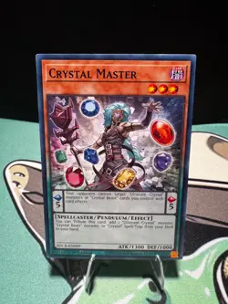 Crystal Master SDCB-EN009 Legend of the Crystal Beasts Yu-Gi-Oh 1st Edition LP - Image 1