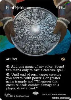 Herd Heirloom (Borderless) [TDM - 347] - NM [Foil] TCG MTG - Image 1