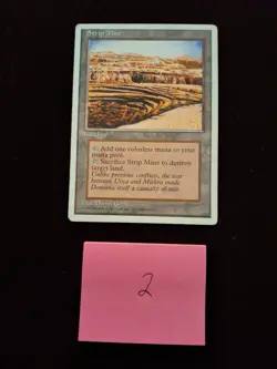 Strip Mine MTG Core Set 4th Edition Regular - Moderately Played - Image 3