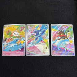 Pokemon TCG First Partner Illustration Trio Alola Starters - Image 1