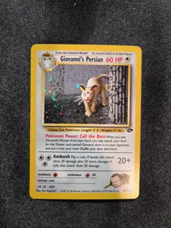 Pokemon Giovanni's Persian 8/132 Gym Challenge Holo - Image 1