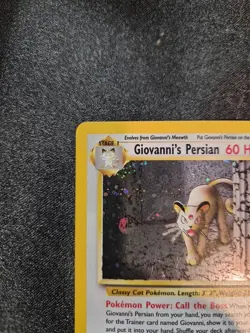 Pokemon Giovanni's Persian 8/132 Gym Challenge Holo - Image 2