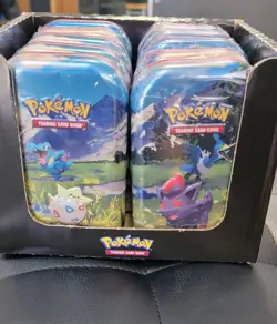 Pokemon TCG Ascended Heroes MINI TIN DISPLAY BOX Factory Sealed 10x Tins - Image 1