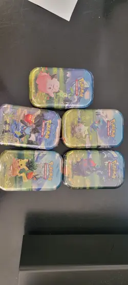 Pokemon TCG Ascended Heroes MINI TIN DISPLAY BOX Factory Sealed 10x Tins - Image 2