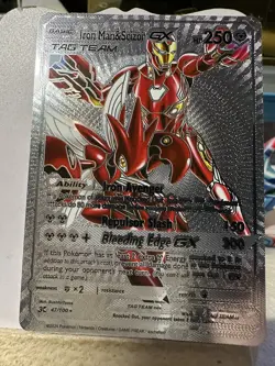 Iron Man & Scizor Gx Silver Foil💥Fan Art💥Hp250 NM - Image 3