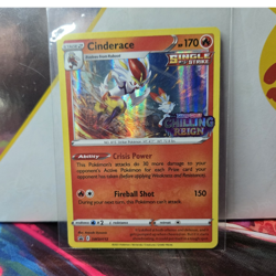 Pokemon TCG Cinderace Promo Holo Prerelease SWSH112 170 HP English - Image 1