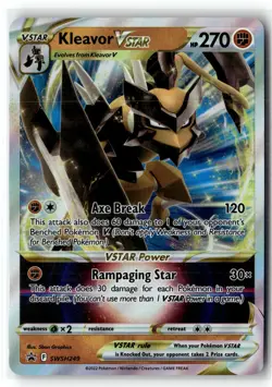 Kleavor VSTAR SWSH249 Holo Promo Sword & Shield Promo Pokemon NM b3 - Image 1