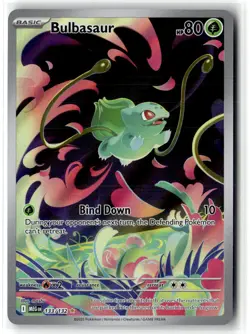 Bulbasaur 133/132 Illustration Rare Mega Evolution Pokemon NM b3 - Image 1