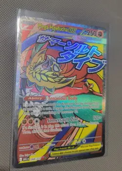 English Pokemon Ascended Heroes: Mega Hawlucha Ex Attack Rare 268/217 - Image 1
