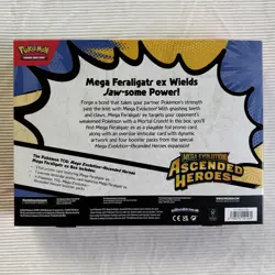 Pokemon TCG Mega Evolution Ascended Heroes Mega Feraligatr ex Box FACTORY SEALED - Image 2
