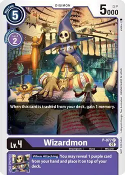 Wizardmon - P-077 P-077 P Digimon Promotion Cards Digimon TCG - Image 1