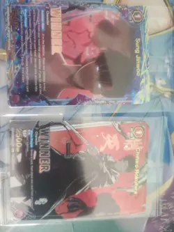 Union Arena TCG Winner Card Chihiro Rokuhira & Sung Jinwoo Winner Card - Image 1