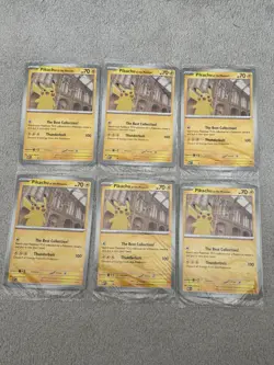 Pokemon TCG X6 Pikachu At The Museum Jumbo Card Promo Brand New & Sealed - Image 1