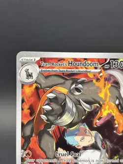 Pokemon TCG Team Rockets Houndoom Illustration Rare Card 191/182 Destined Rivals - Image 2