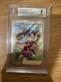 Shauna 263/264 Fusion Strike Full Art Trainer Pokemon Card Beckett BGS 9 - Image 1