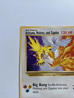 Legendary Birds Pokemon Jumbo Card Articuno Moltres Zapdos - Image 2