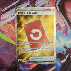 Pokemon Special Red Card 113/086 Trainer-Item Foil - English FULL ART HYPER RARE - Image 1