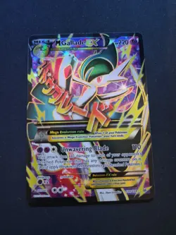 Pokemon TCG M Gallade EX Full Art Holo Rare Card 100/108 Roaring Skies LP - Image 1