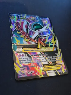 Pokemon TCG M Gallade EX Full Art Holo Rare Card 100/108 Roaring Skies LP - Image 2