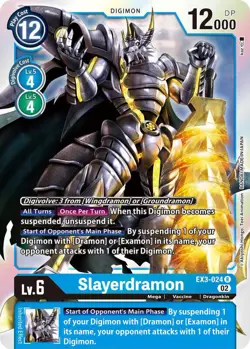 Slayerdramon EX3-024 R Revision Pack Cards Digimon TCG - Image 1