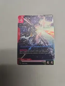 Dual Gundam (Assault Shroud) GD01-045 LR GUNDAM CARD GAME - Image 1