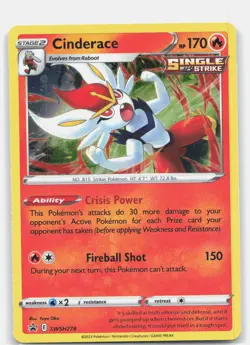 Cinderace Holo Promo SWSH: Sword & Shield Promo Cards SWSH278 NM - Image 1